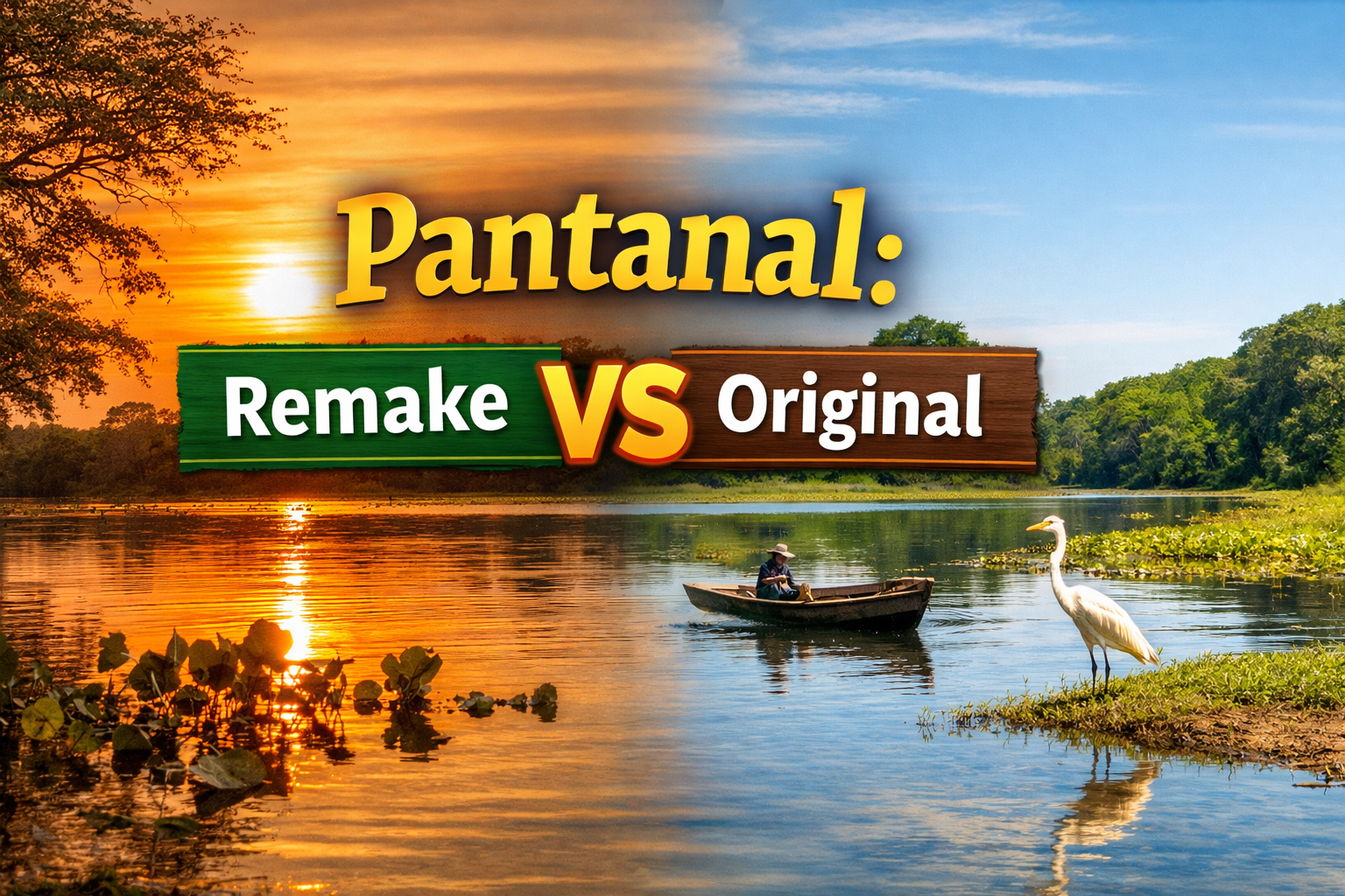 Leia mais sobre o artigo Pantanal Remake vs Original: Qual Versão é Melhor? Diferenças e Comparação Completa