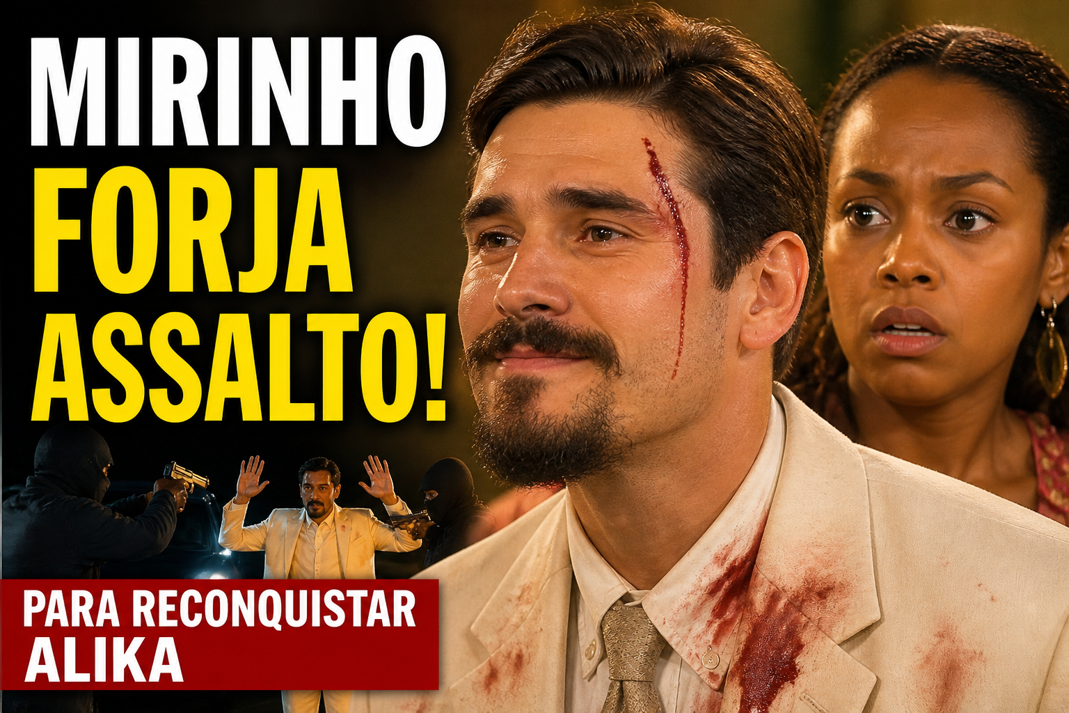 Leia mais sobre o artigo Mirinho forja assalto e tenta enganar Alika em plano arriscado em A Nobreza do Amor