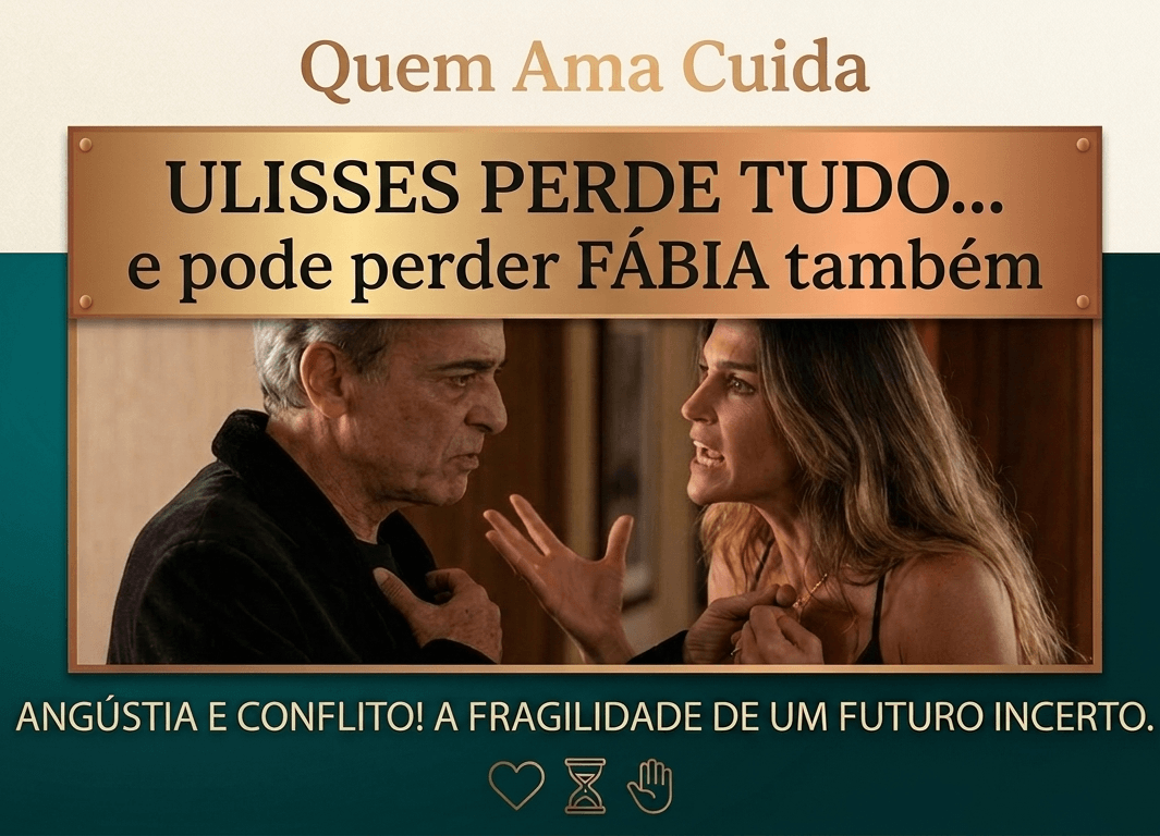 Leia mais sobre o artigo Quem Ama Cuida Ulisses vai a falência e Fabia se envolve com outro homem