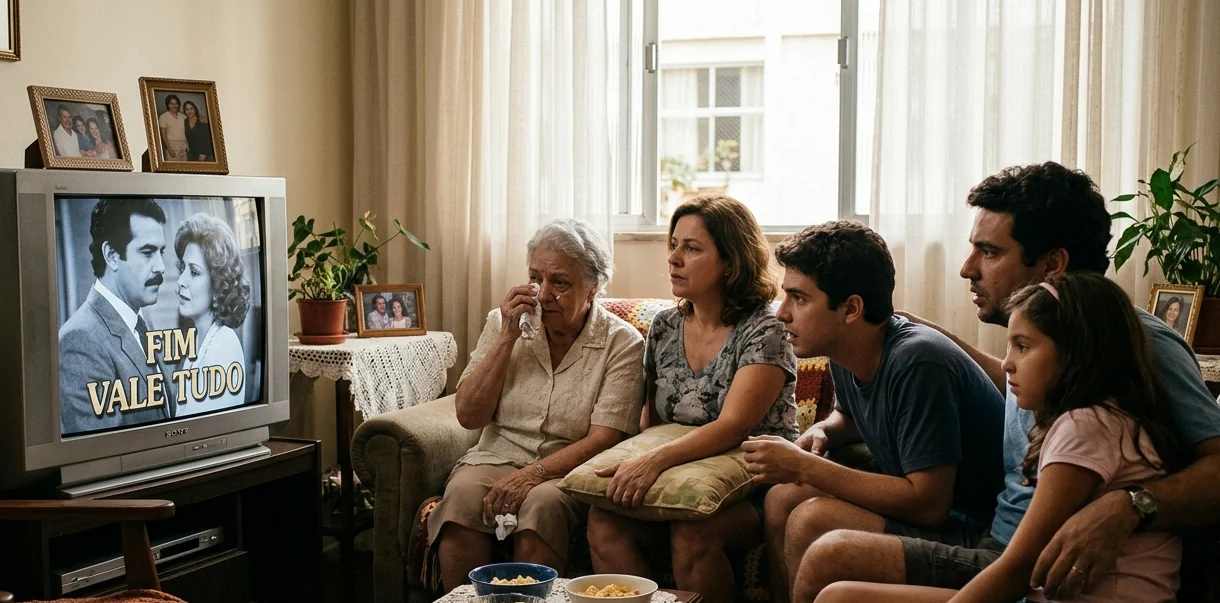 Leia mais sobre o artigo O Ritual do Último Capítulo: Como os Finais de Novela Paralisam o Brasil e Moldam a Teledramaturgia