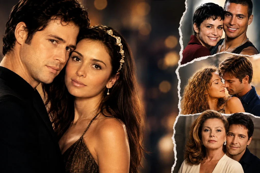 Casais marcantes de novelas brasileiras que conquistaram o público pela química em cena e se tornaram inesquecíveis na televisão.